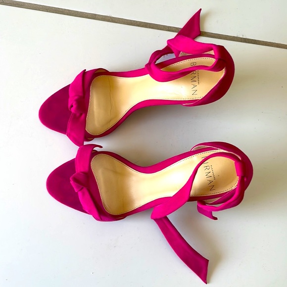 Alexandre Birman fuccia tie strap sandals - Picture 4 of 7